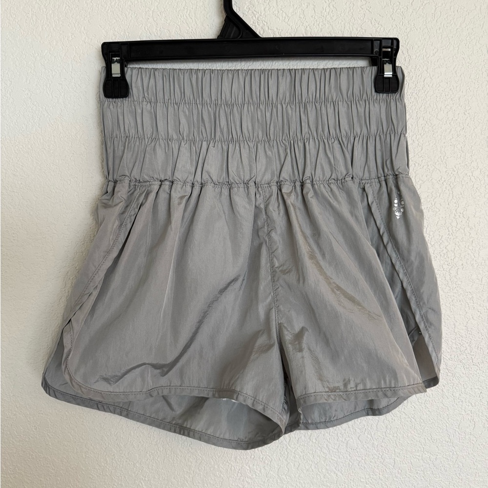Free People Movement The Way Home Shorts Arctic Mist Silver Gray